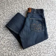 【希少コラボ】ape STASHストレートデニム背面刺繍ロゴNIGO裏原sk8のサムネイル