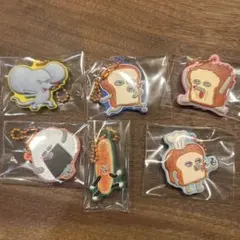 パンどろぼう 6個 セット ラバマス ART ビスケット キーホルダー ラバー