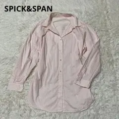 新品 スピック＆スパン コットンリネンルーズシャツ ピンク 25SS 