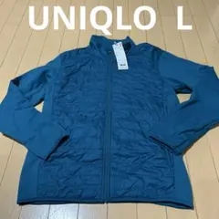 新品未使用ユニクロUNIQLOエアテックフリースジャケットLブルーのサムネイル