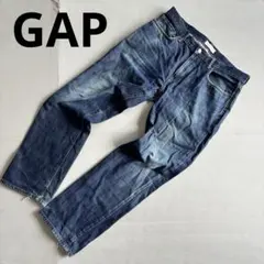 【ギャップ】ストレートデニムパンツ　ダメージ加工　カジュアル　ボトムス