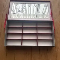 仕切り付き 収納ボックス 鏡付き