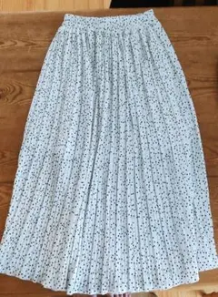 ドット フレア プリーツスカート