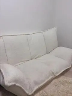 LOWYAリクライニングフロアソファ ホワイト