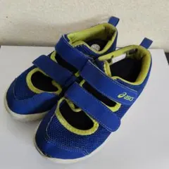 アシックス　スクスク　ASICS　サマーシューズ　18cm 青　水陸　サンダルのサムネイル