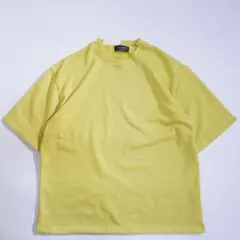 トップス 新品 スウェット Tシャツ イエロー クラッシュ加工 