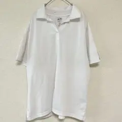 アディダス ゴルフ 半袖ポロシャツ 【XL】ホワイト 吸汗速乾 白
