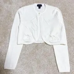 な*お様 【新品】ポロラルフローレン スカラップドトリム コットンカーディガン