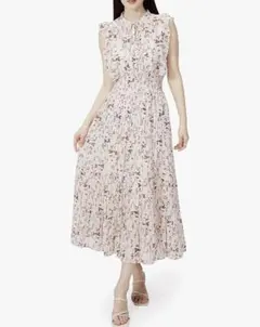 SNIDEL スナイデル／プリント プリーツ ワンピース