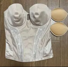 桂由美 ブライダルインナー コルセット＆ショーツセット ベージュ 桂由美 ブライダルインナー コルセット＆ショーツセット ベージュ