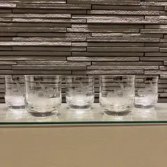 切子グラス&ソーサー6客組 昭和初期 ヴィンテージ 切子グラス 昭和レトロ =冷茶碗= 6客揃え 《新品》 - メルカリ