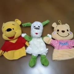 ハンドパペット ぬいぐるみ 3点セット