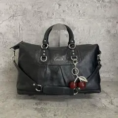 バッグ COACH y2k Ashley Vintage Boston Bag mini COACH Y2K Ashley Leather Mini Boston Bag - メルカリ