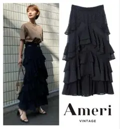 Ameri VINTAGE ロングワンピース オケージョン ドレス - メルカリ