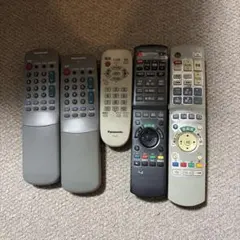 テレビ、DVDレコーダー リモコン 5個セット ジャンク品