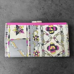 ✨️極美品✨️ エミリオプッチ がま口 レザー 長財布 レディース 二つ折り財布 Amazon | (エミリオ・プッチ)Emilio Pucci プッチ柄 がま口 二