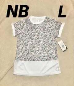 newbalance半袖Tシャツ桜モチーフ　グラフィックショートスリーブL白