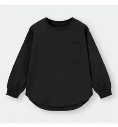 【新品未使用】GU ラウンドヘムクルーネックT(長袖)
