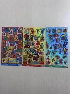 おさるのジョージ キラキラ ホログラムシール ステッカー 3枚セット ⑬