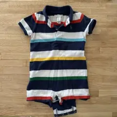 Ralph Lauren ストライプ ポロロンパース 6M