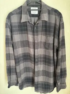 GLOBAL WORK Soft Touch Flannel グレー系チェック