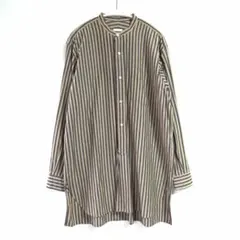 ヒッコリー　バンドカラーシャツ　maatee &sons ヒッコリー バンドカラーシャツ maatee &sons - メルカリ