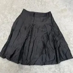 23区　スカート　プリーツ　フレアスカート　微光沢 40