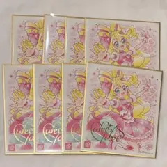 プリキュア　色紙ART7 キュアアイドル　金色箔押し　8枚
