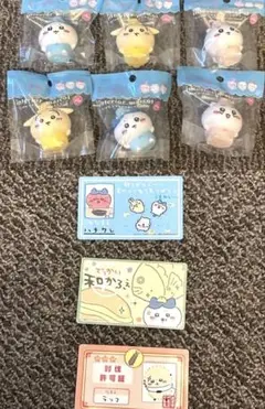 ちいかわソフビインテリアマスコット6個セット ちいかわカード3枚セット