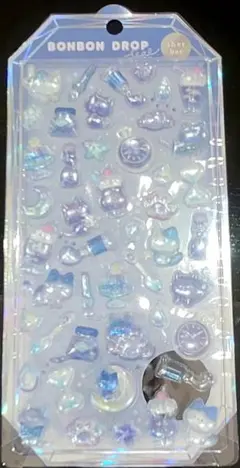 【新品】クーリア ボンボンドロップシール シャーベット ネコ ゆめかわ ぷっくり