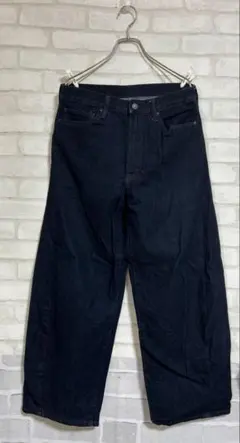 GU ダークブルー デニムパンツ 30 レディース