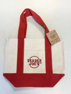 【新品未使用タグ付】TRADER JOE'S ミニトートバッグ　レッド
