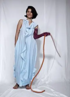 nadia atelier 美品 ストライプ ワンピース フリル バルーン