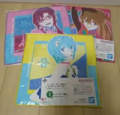 エヴァンゲリオン　ハンドタオル　レイ　アスカ　マリ　３枚セット