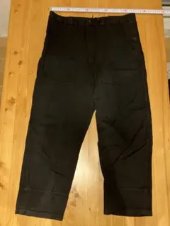 実物 USED スイス軍 1980年代後期型 デニムワークパンツ BLACK染め