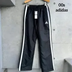 新品 00年代 adidas ナイロンパンツ ラインパンツ テック Y2K