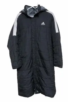 KIDS160 adidas ベンチコート 黒