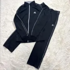 アディダス　ジャージ　上下　ブラック　adidas トラックジャケット