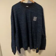 SEE SEE SUPER BIG LS FLAT BOARDER TEE - メルカリ