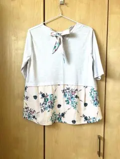 半袖Tシャツ チュニック 無地＆花柄