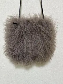 CONTROL FREAK ボア・ファー バッグ グレー