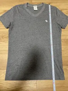 アバクロ グレー Vネック Tシャツ Sサイズ