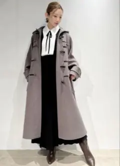 グレー ダッフルコート スナイデル　美品 2025年最新】Snidel ダッフルコートの人気アイテム - メルカリ