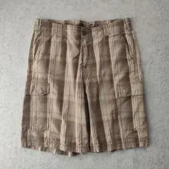 Tommy Bahama カーゴショーツ シルク混 チェック　m