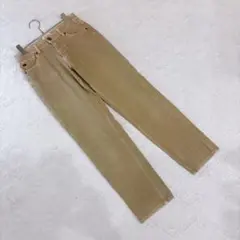 something SOPHIA デニム ベージュ スリムフィット デニムパンツ