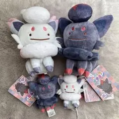 へんしん！メタモン ピカチュウ ヒスイゾロア ドガース ニャオハ ぬいぐるみ4種 へんしん！メタモン ピカチュウ ヒスイゾロア ドガース ニャオハ