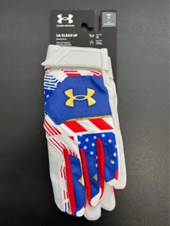日本未発売 アンダーアーマー バッティング手袋 USA柄 M