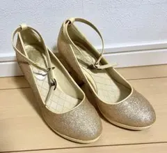 パラダイスピクニック　パンプス　ハイヒール　ゴールドのサムネイル