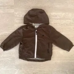 【新品未使用】POLO baby フード付きブラウンジャケット 90㌢