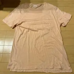 ピンク ポケット付き Tシャツ